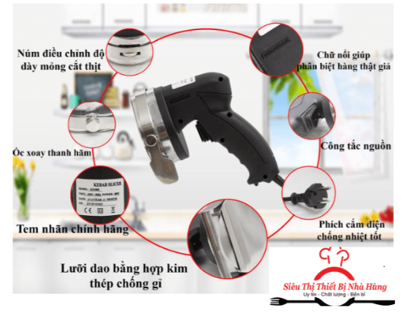 MÁY CẮT THỊT DONER KS100E CAO CẤP MỚI