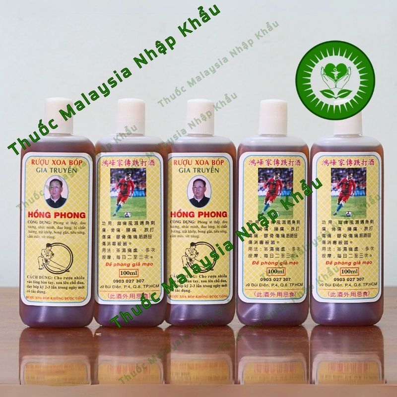 Dầu Xoa Bóp Hồng Phong 100ml- Hỗ trợ giảm đau ngoài da