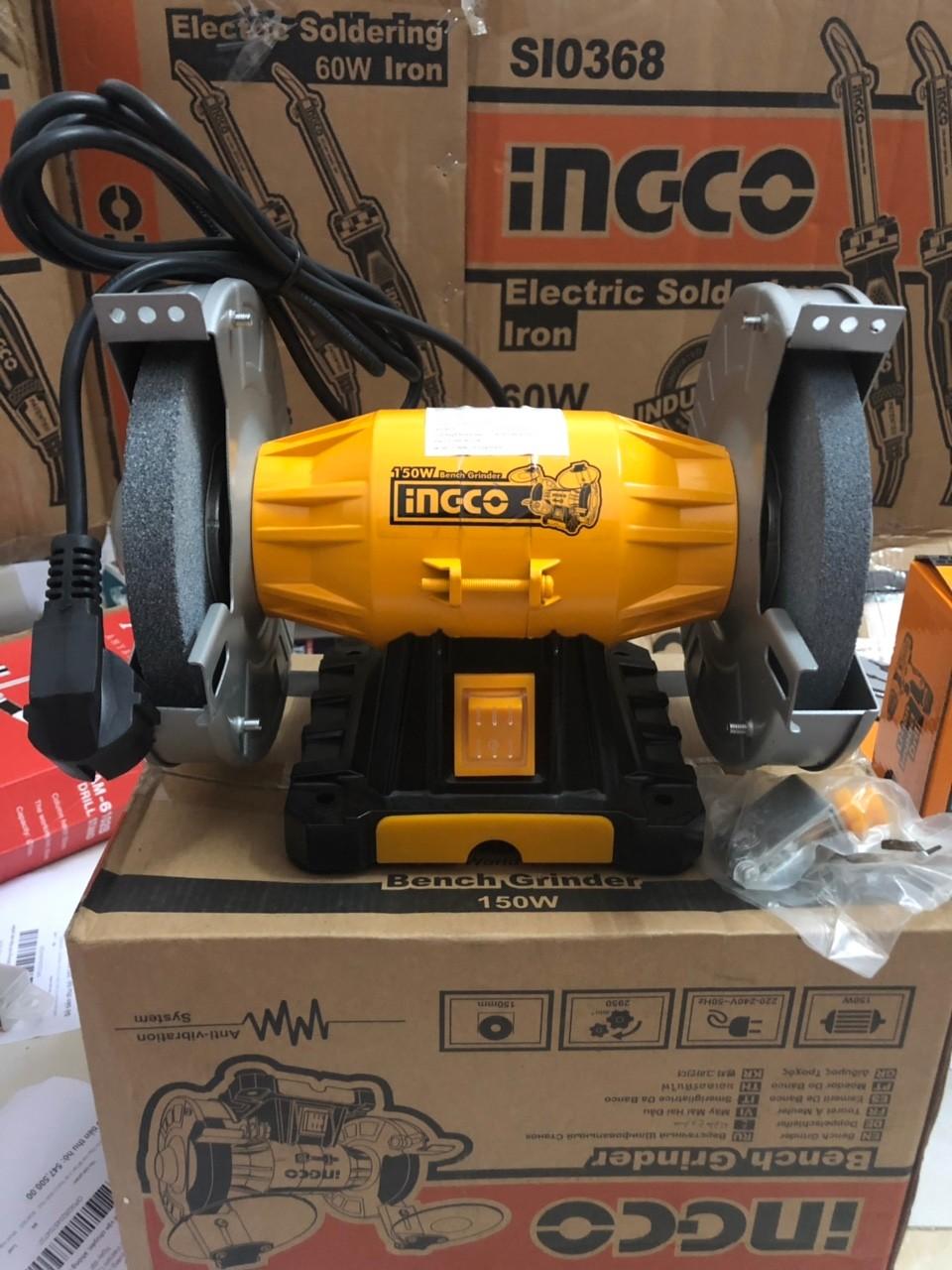 6inch (150mm) Máy mài để bàn 2 đá 150W INGCO BG61502