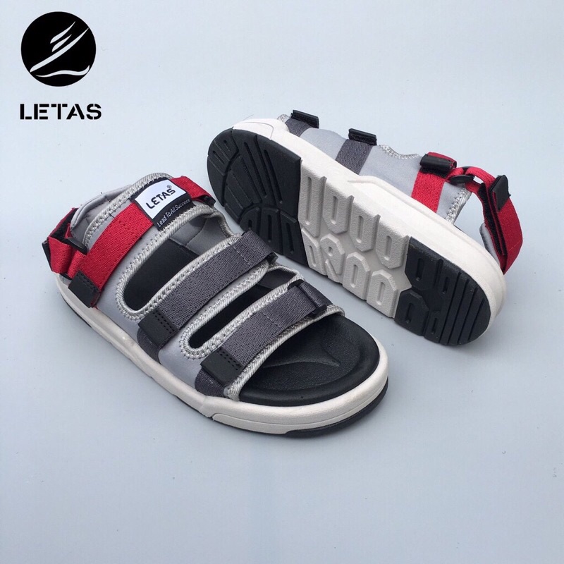 Sandal Nữ,Nam Đế Cao Letas D1001 Đỏ Tro
