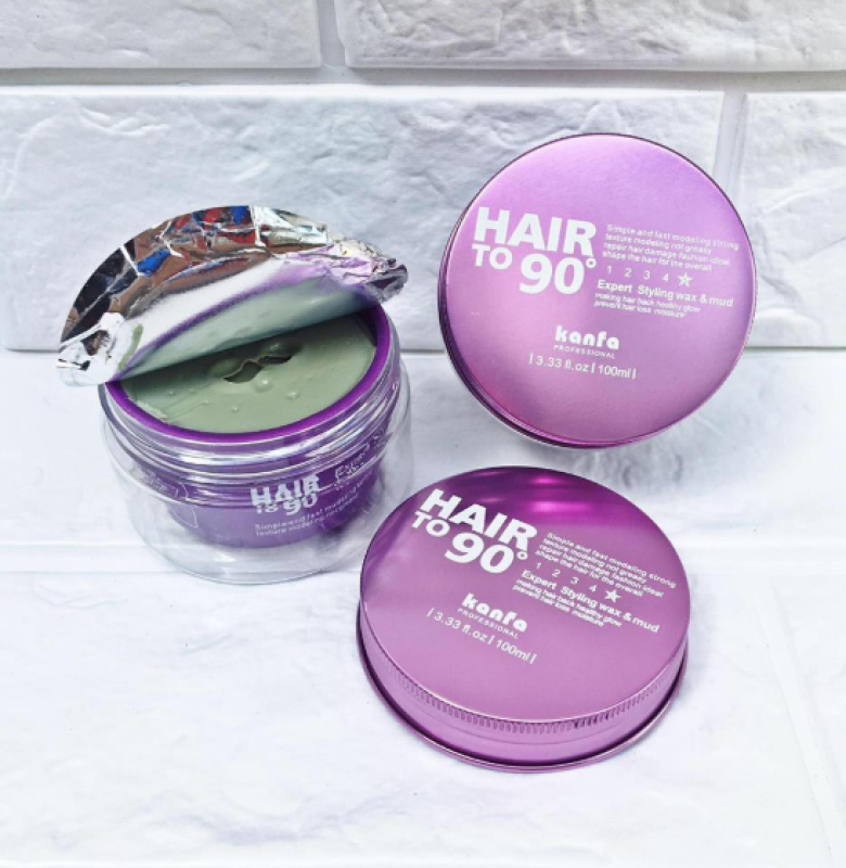 Sáp vuốt tóc dễ dàng tạo lại kiểu Hair To 90 Wax 100ml (Màu tím) cao cấp