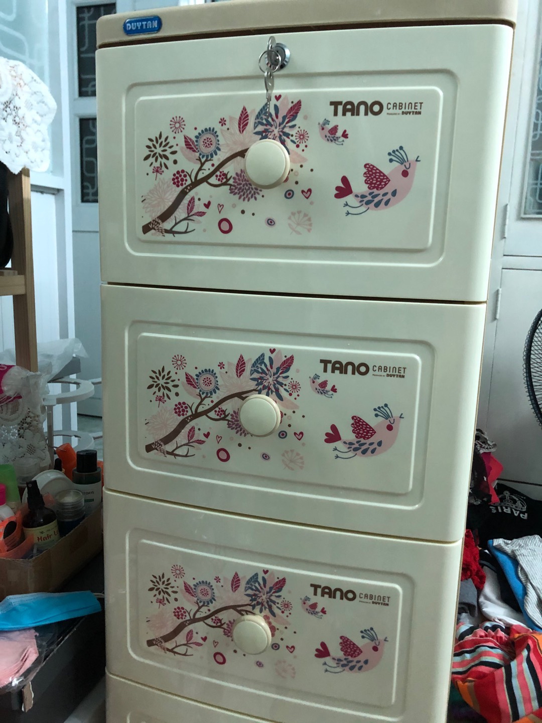 [HCM]Tủ nhựa duy tân TANO 4 Tầng , Có Bánh Xe Di Chuyển Tiện Lợi