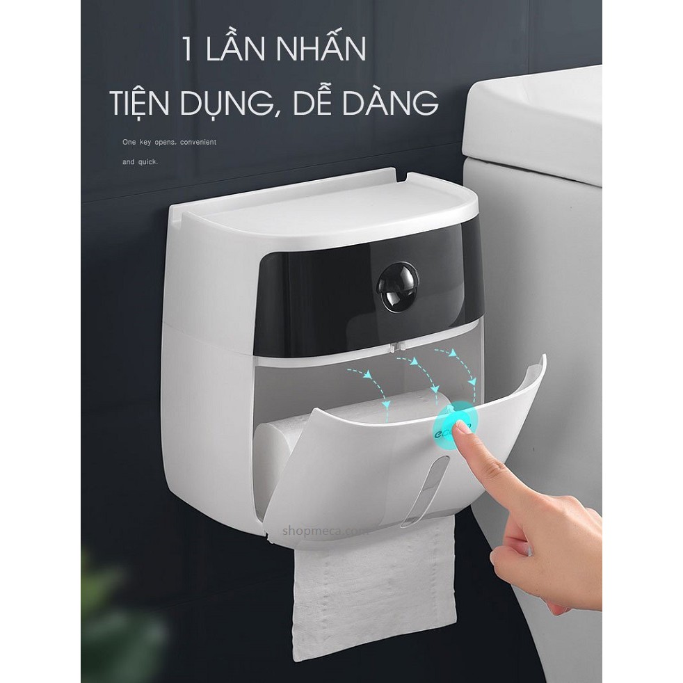 Hộp Đựng Giấy Vệ Sinh 2 Tầng Ecoco cao cấp