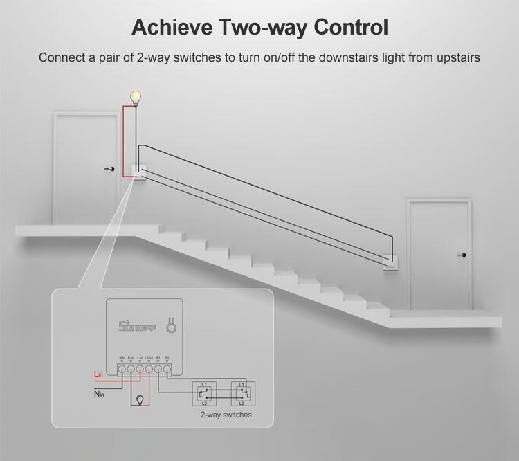 Công tắc đảo chiều thông minh Sonoff Mini