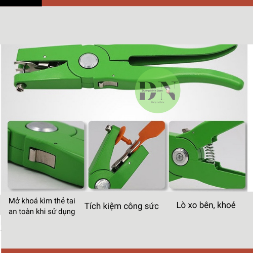 Kìm bấm thẻ tai cho bò dê heo
