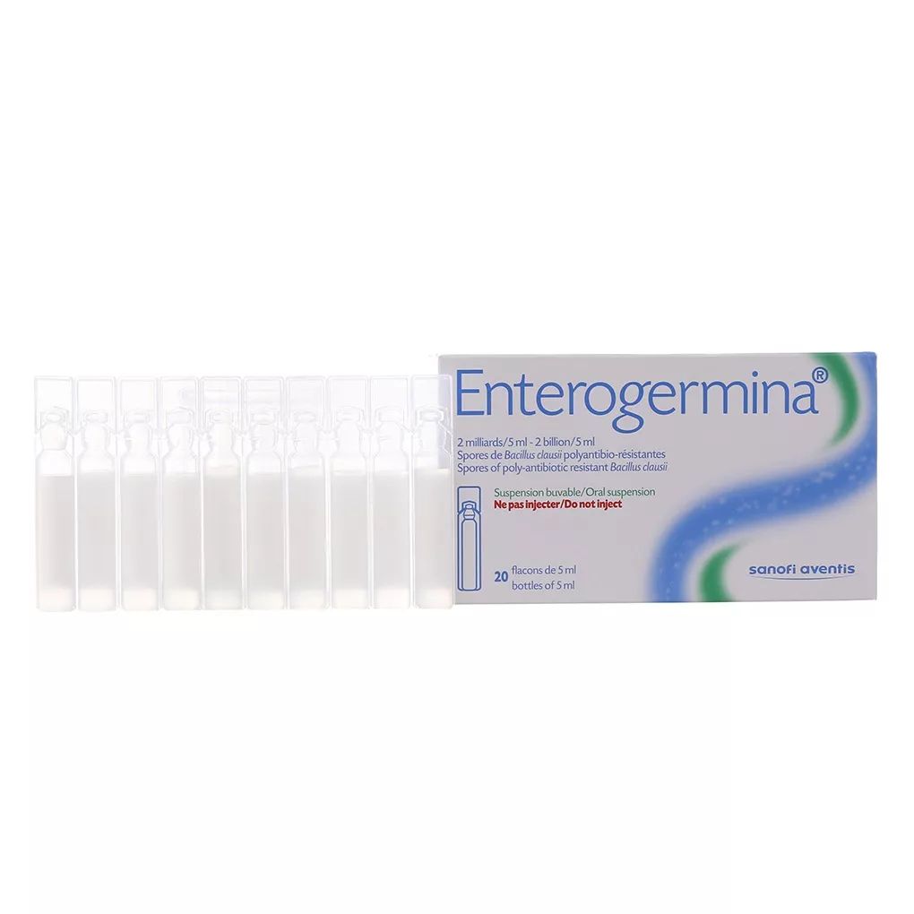 Men vi sinh Enterogermina hộp 20 ống