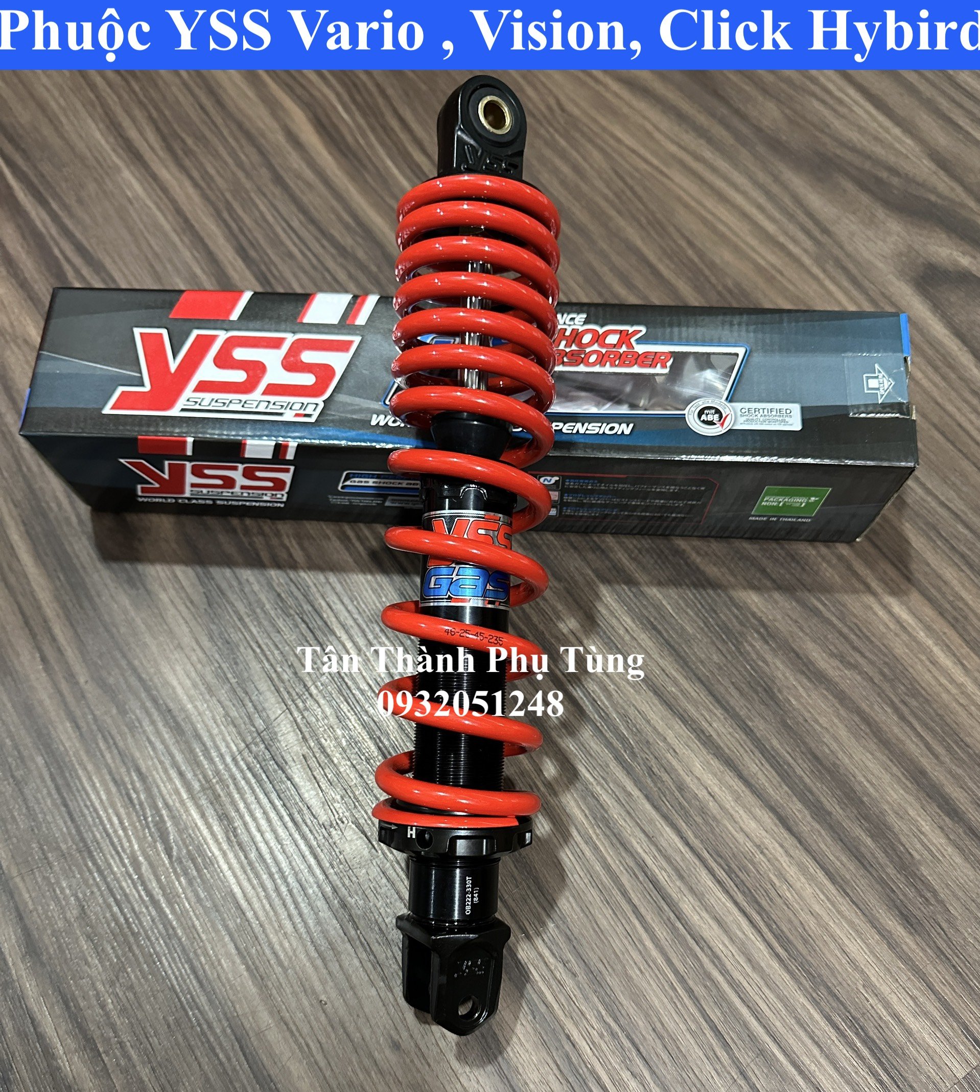 Phuộc YSS Vario, Vision, Lead, Click HyBird chính hãng phutungxe
