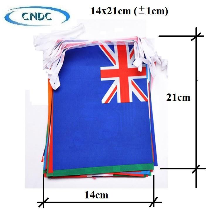 Dây cờ các nước trên thế giới (dây dài 25m, 10m)