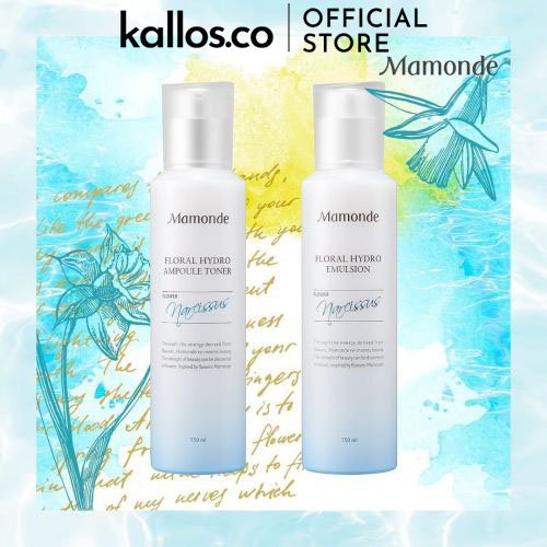 [TEM + BILL CHÍNH HÃNG] Chăm Sóc Da Mamonde Floral Hydro Ampoule Toner, Emulsion