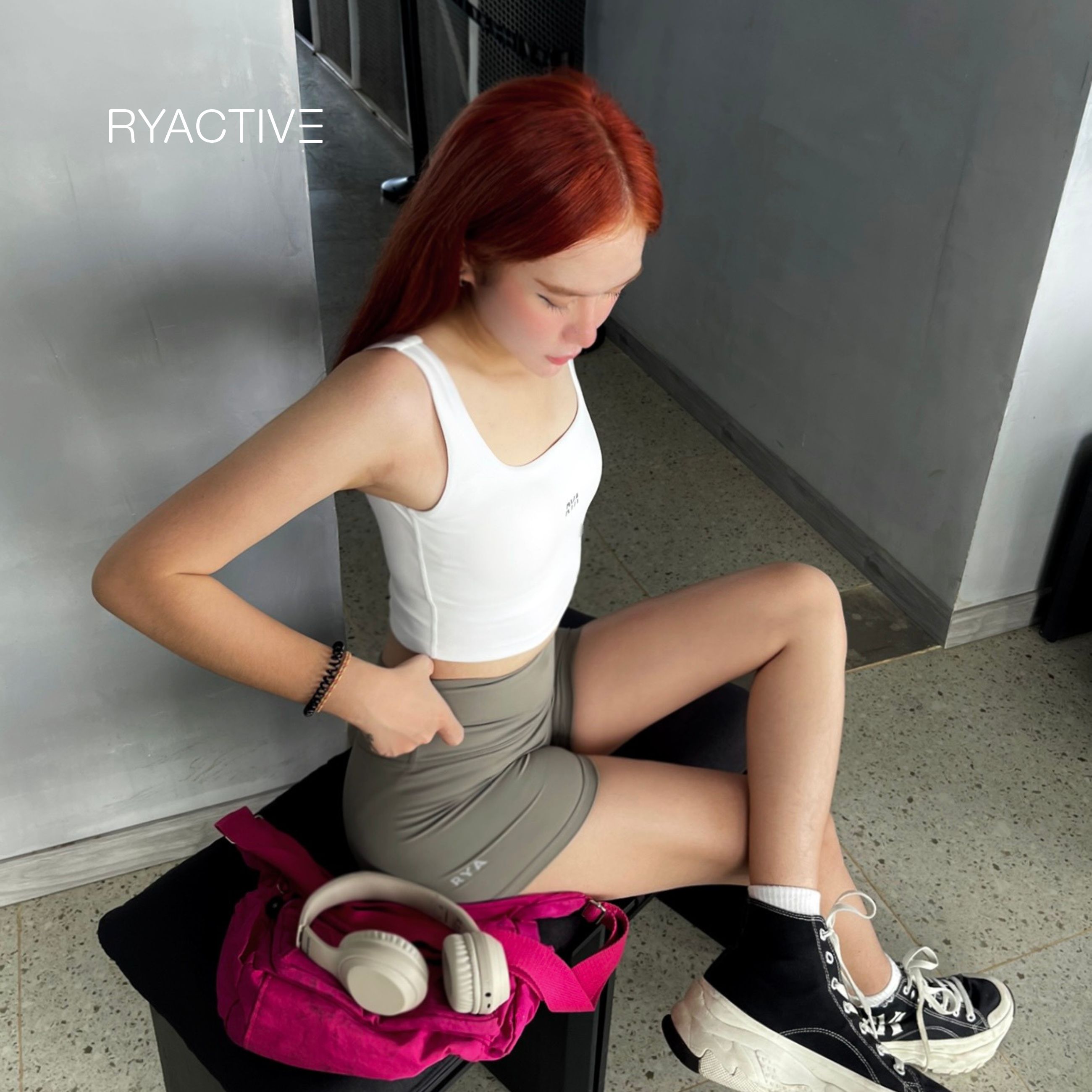 Áo ngực thể thao RYACTIVE -  VICTORY SPORTBRA White