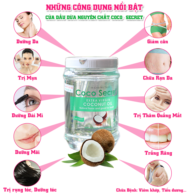Dầu Dừa Coco Secret Chai 500ml
