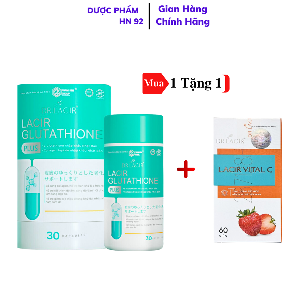lacir glutathione plus Thuc 30V iu tr nm, tn nhang, m np nhn and intestinal tract Vin Ung Trng Da Lacir