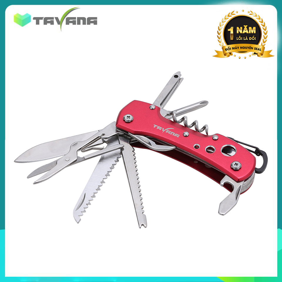 Bộ Dao Đa Năng Tavana 15 Món DDN-001 - Đỏ