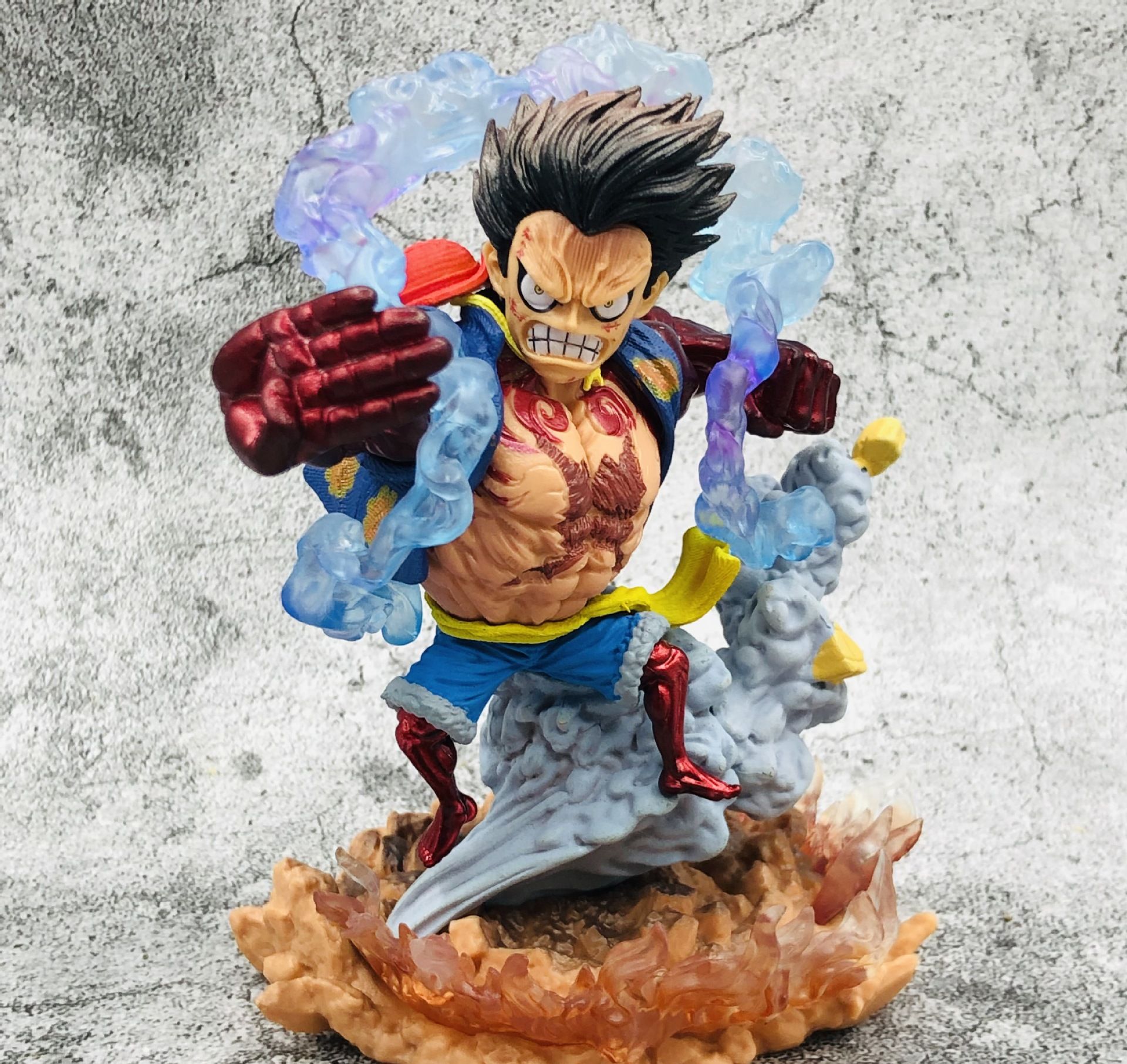 (16cm) Mô hình Luffy Gear 4 Chibi cực đẹp - Mô hình OnePiece