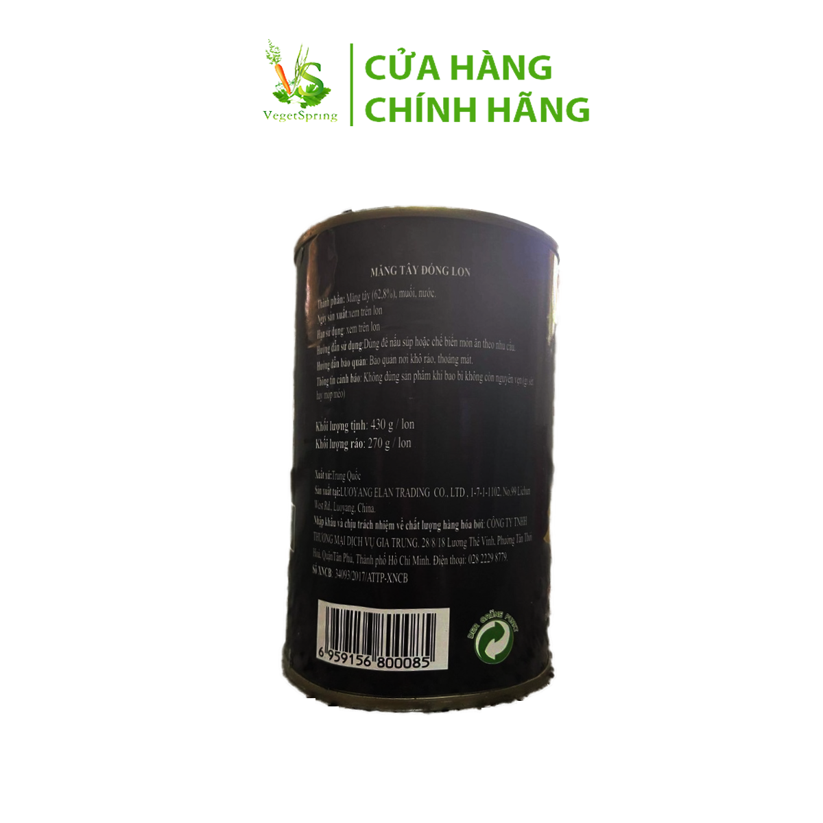 Măng Tây Đóng Lon Jiangli 430g