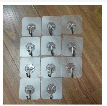 COMBO 10 Móc Dán Tường Siêu Dính Chịu Lực 6x6cm
