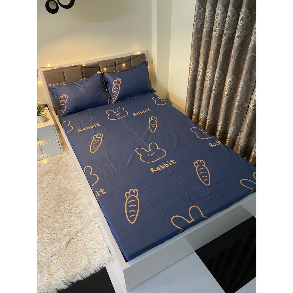 Bộ ga gối 3 món poly cotton hàng loại 1