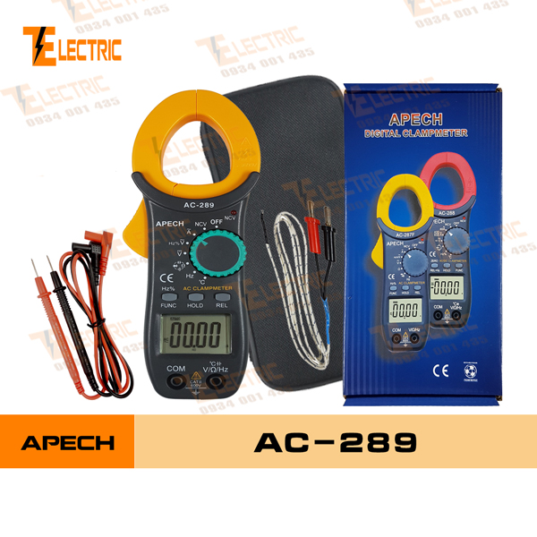 [HCM]Apech AC-289 Ampe kìm đo điện đo dòng điện AC 400A