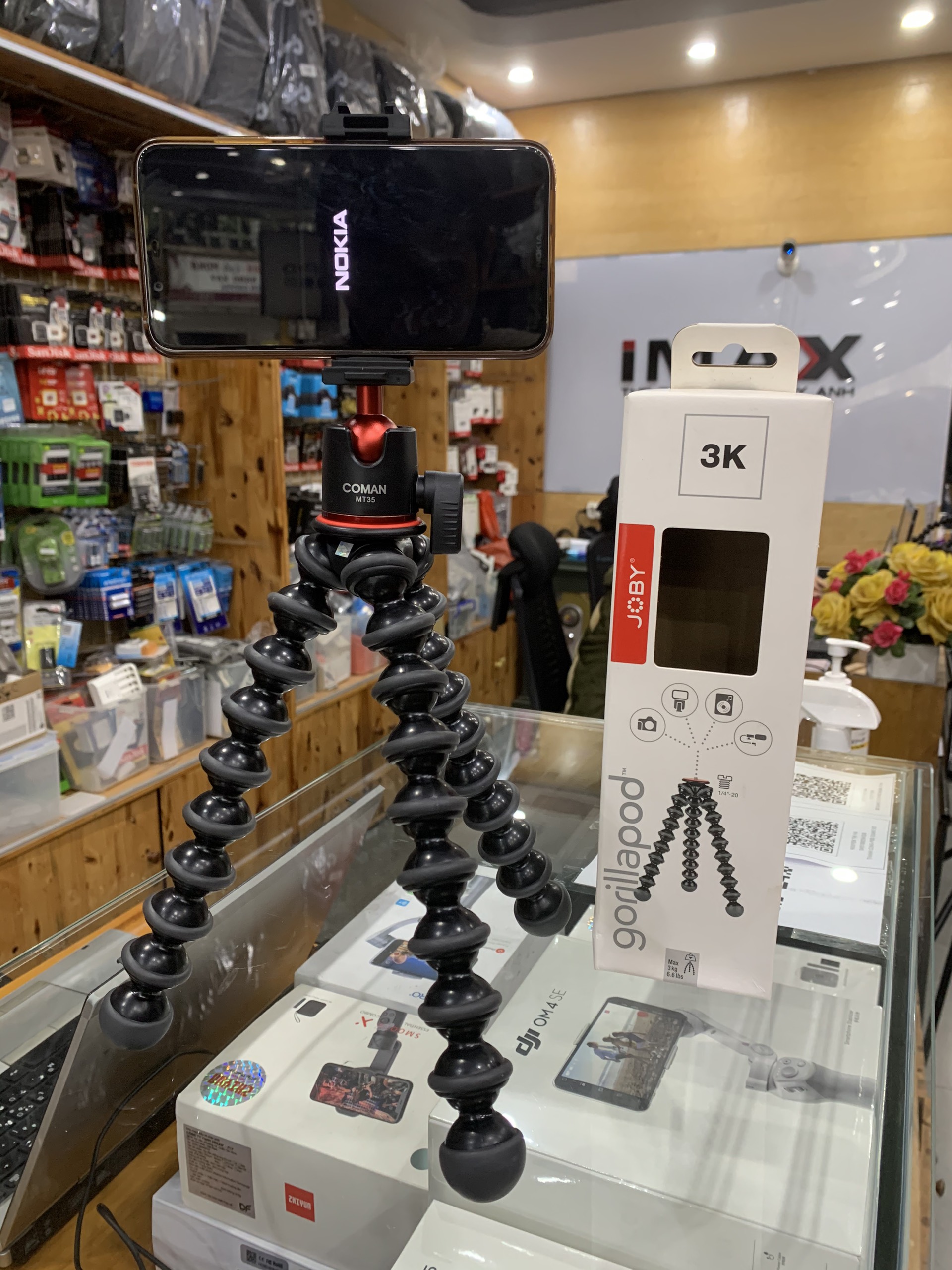 Chân xoắn Joby Gorillapod 3K + Ball Coman (Chính hãng)