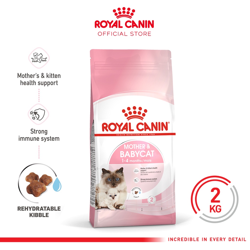 Thức ăn cho mèo mẹ và mèo con Royal Canin mother and babycat 2kg hạt khô tiêu chuẩn pháp cho mèo mang thai, mèo mẹ nuôi con và mèo con dưới 4 tháng tuổi