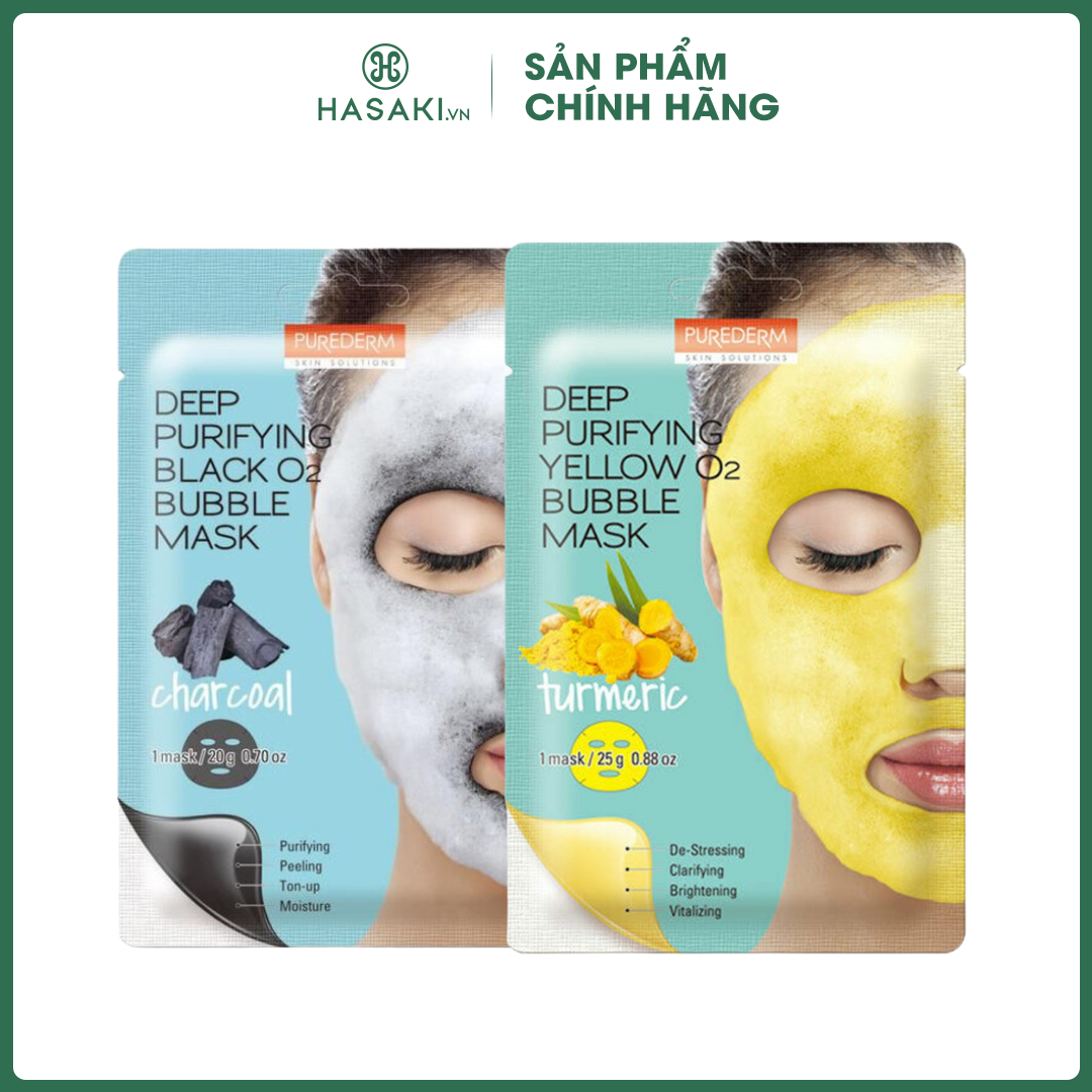 Mặt nạ purederm sủi bọt thanh lọc da 25g | hasaki | sản phẩm chính hãng