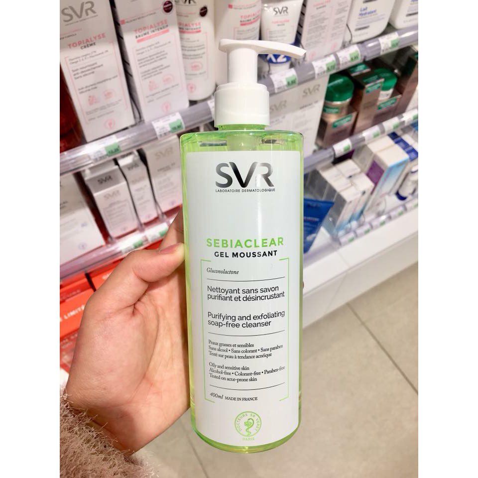 Sữa rửa mặt SVR SEBIACLEAR Gel Moussant 400ml