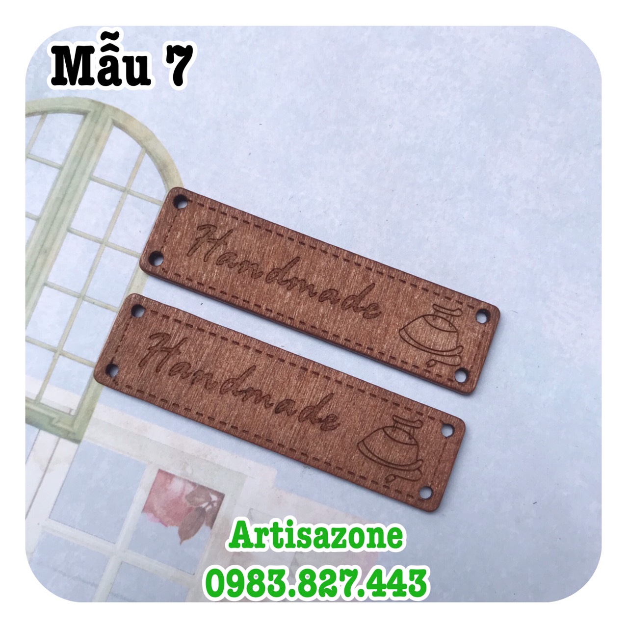 Tag gỗ Handmade - Phụ kiện trang trí - (Đọc kỹ mô tả sản phẩm)
