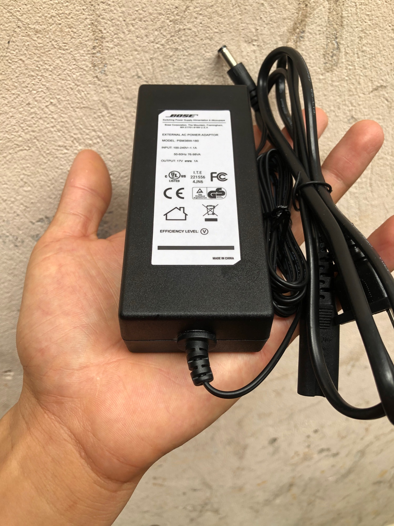 Sạc loa bose 17v 1A loại tốt