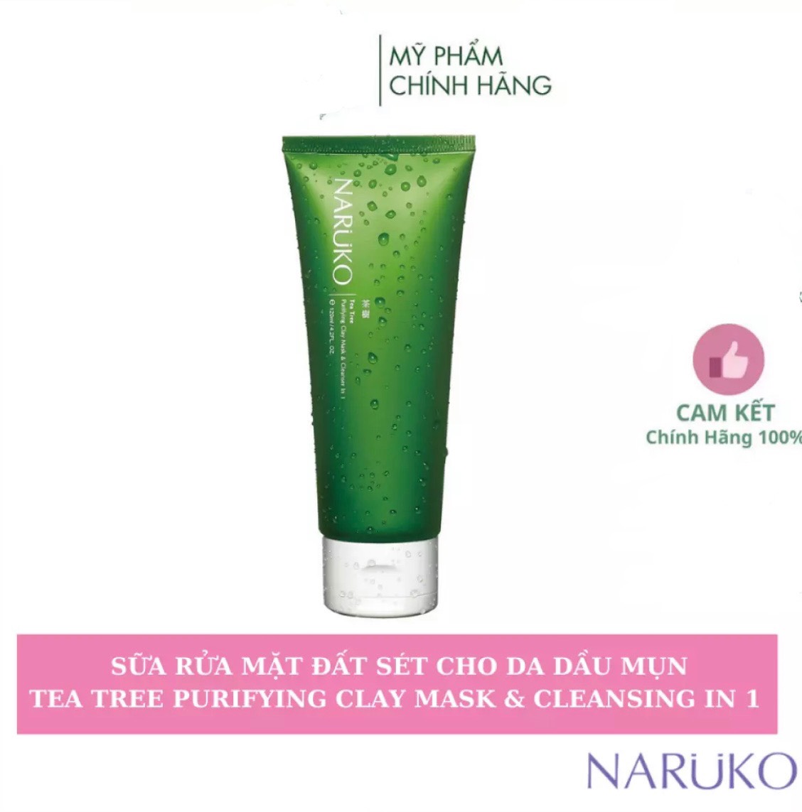 [HCM]Sữa Rửa Mặt Tràm Trà Naruko 3 tác dụng trong 1 Bản Nội Địa Đài Loan