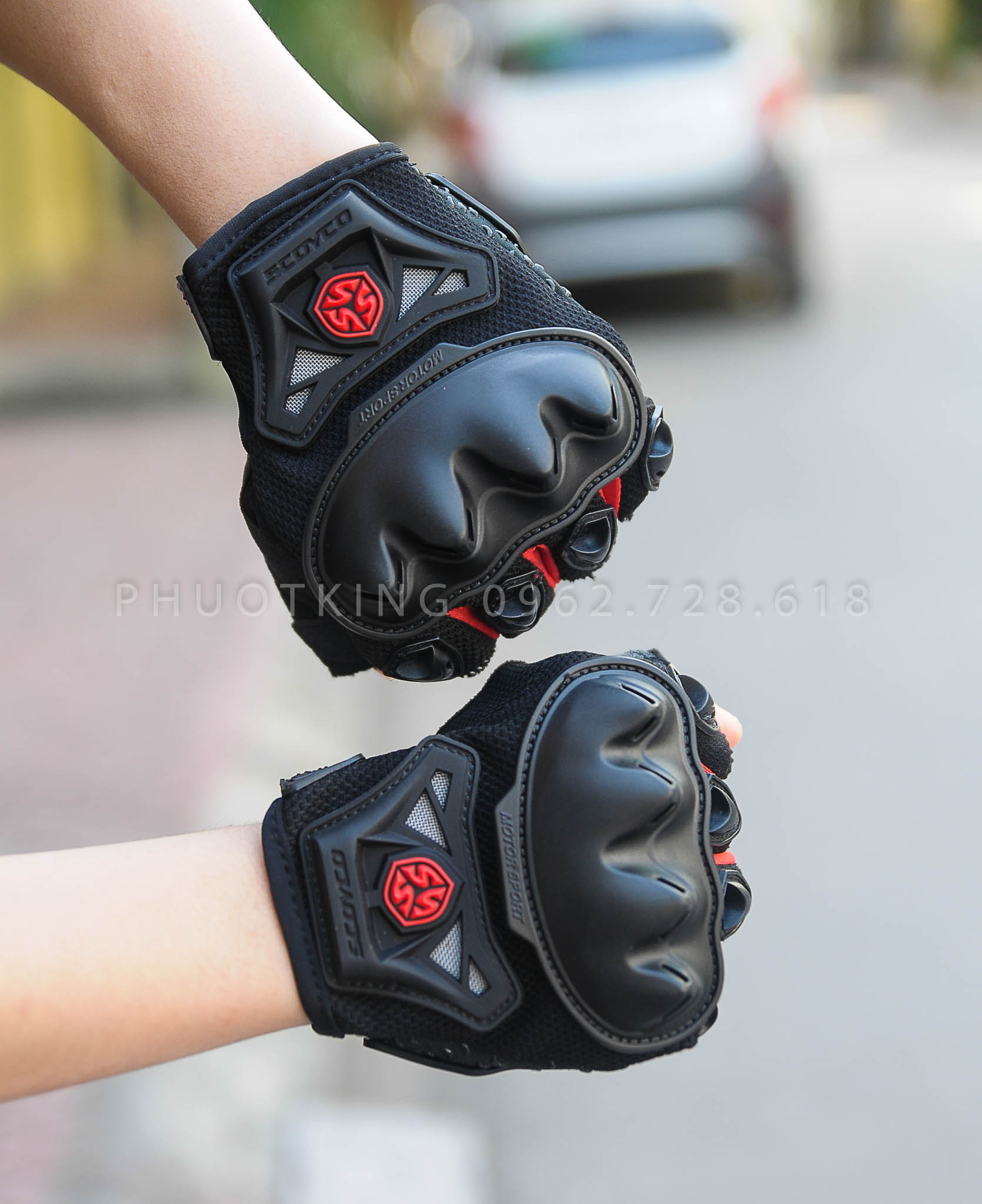 Găng tay motor cụt ngón Scoyco MC29D