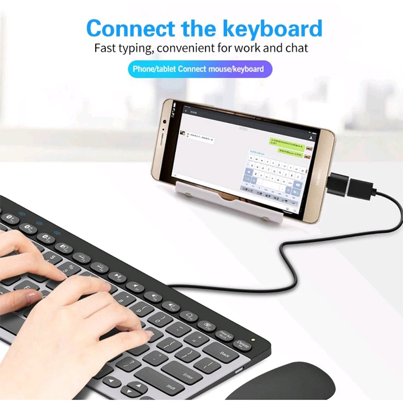 USB 3.0 to Type-C Adapter Otg Adapter Compatible with USB Flash Disk Data Transfer