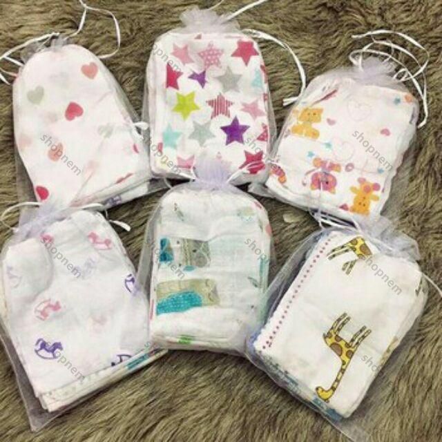 Gói 10 khăn xô sữa (khăn ăn) khăn sữa Aden & Anais