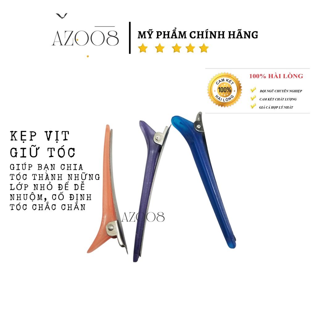 kẹp mỏ vịt chia tóc hỗ trợ nhuộm  AZ.pro