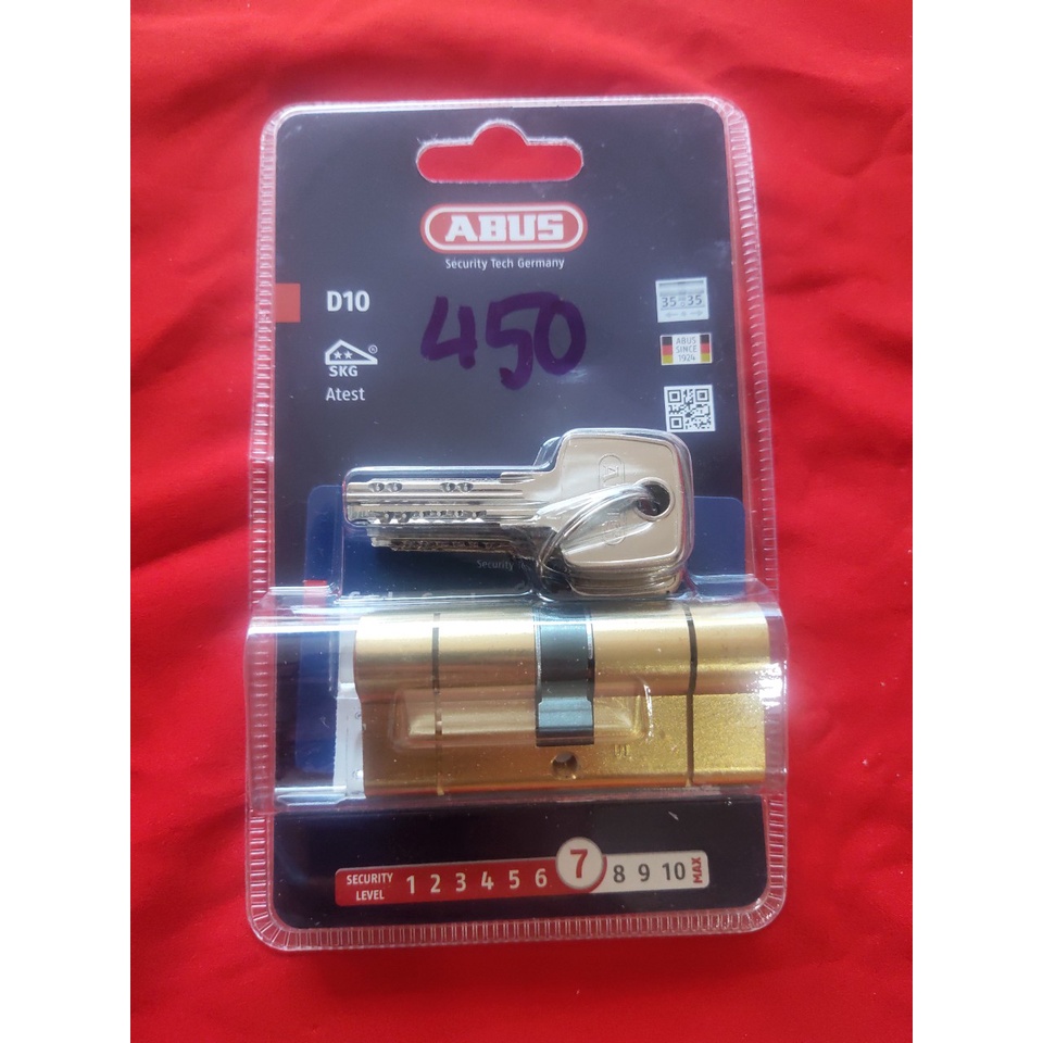 Ruột khóa ABUS D10PS dài 70mm tâm giữa 35/35 - KCSG
