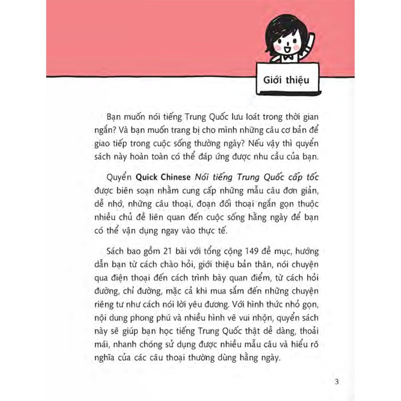 Sách - Quick Chinese - Nói tiếng Trung Quốc cấp tốc (Trung - Pinyin - Việt) (Có Audio) - Q