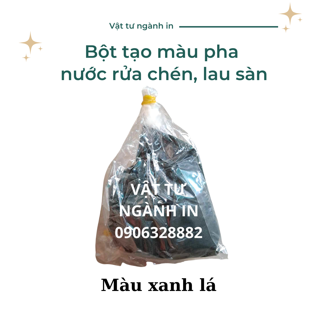Bột tạo màu pha nước rửa chén, lau sàn túi 100 gram