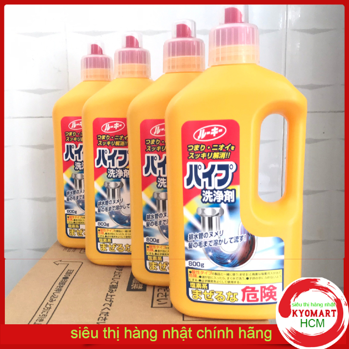 [HCM]Dung dịch thông tắc đường ống Johnson Nhật 800g(Màu Vàng)