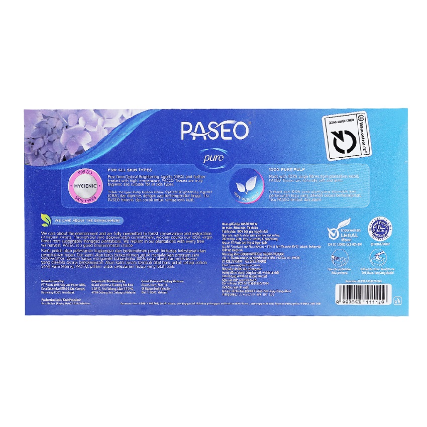 Khăn giấy Paseo hộp 200 tờ ( 2 lớp )