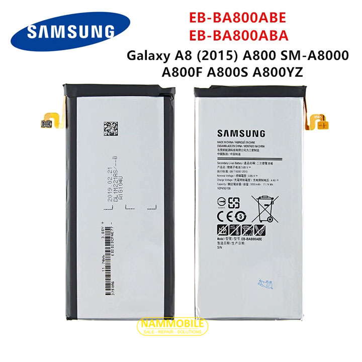 Pin samsung galaxy a8 a800 eb-ba800abe 3050mah zin + tặng siu dán pin + freeship