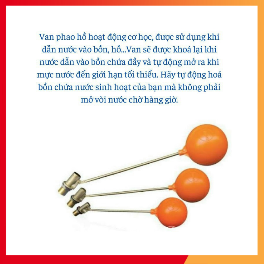 Phao cơ thau phi 21,27,34 dành cho các loại bồn nước - DALICO