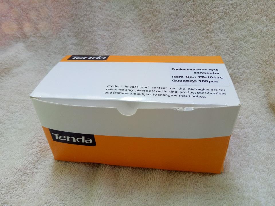 Hộp hạt mạng RJ45 CAT5e TENDA 100 hạt (100 đầu/ 1 hộp)