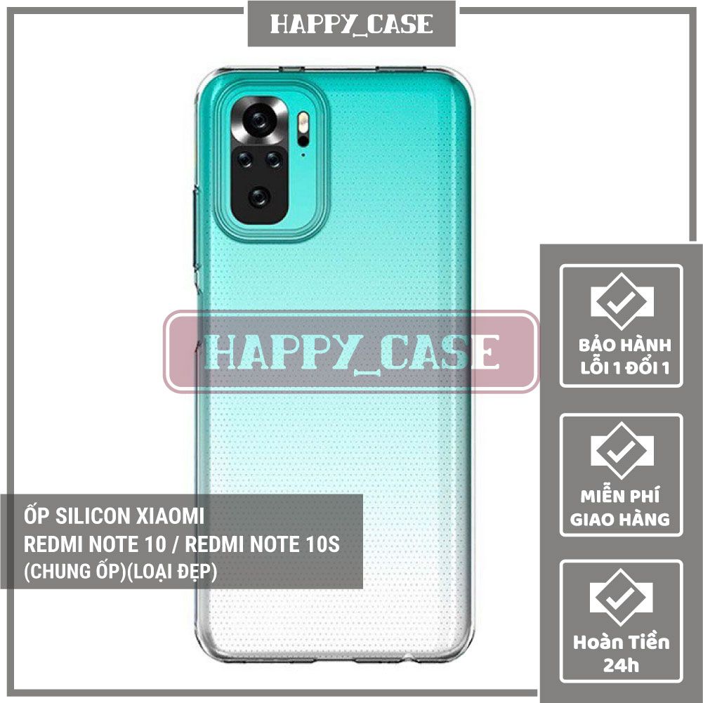Ốp lưng điện thoại xiaomi redmi note 10 / redmi note 10s thin transparent silicon