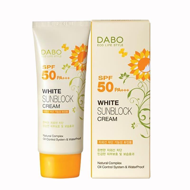 Kem Chống Nắng Dabo SPF50/PA+++ 70ml White Sunblock Cream