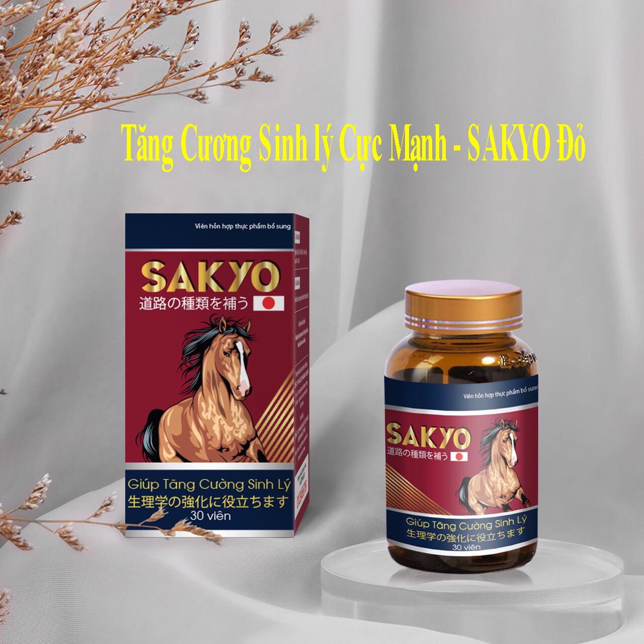 [ Tốt ] VIÊN UỐNG "SAKYO" - Chống Xuất Tinh Sớm, Yếu Sinh Lý, Tăng Cường Sinh Lý Nam Giới ( hộp 30 viên )