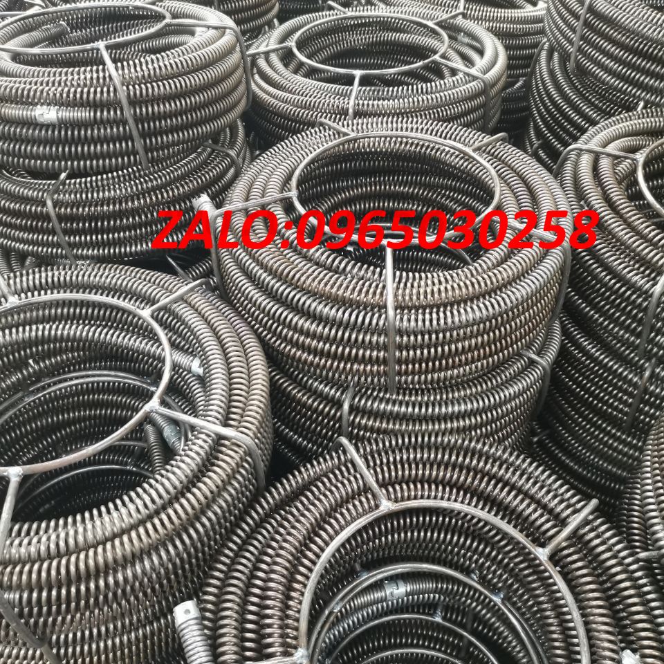 dây thông tắc cống phi 16 dài 9m(gồm 6 đầu thông và 1 đầu kết nối máy khoan)