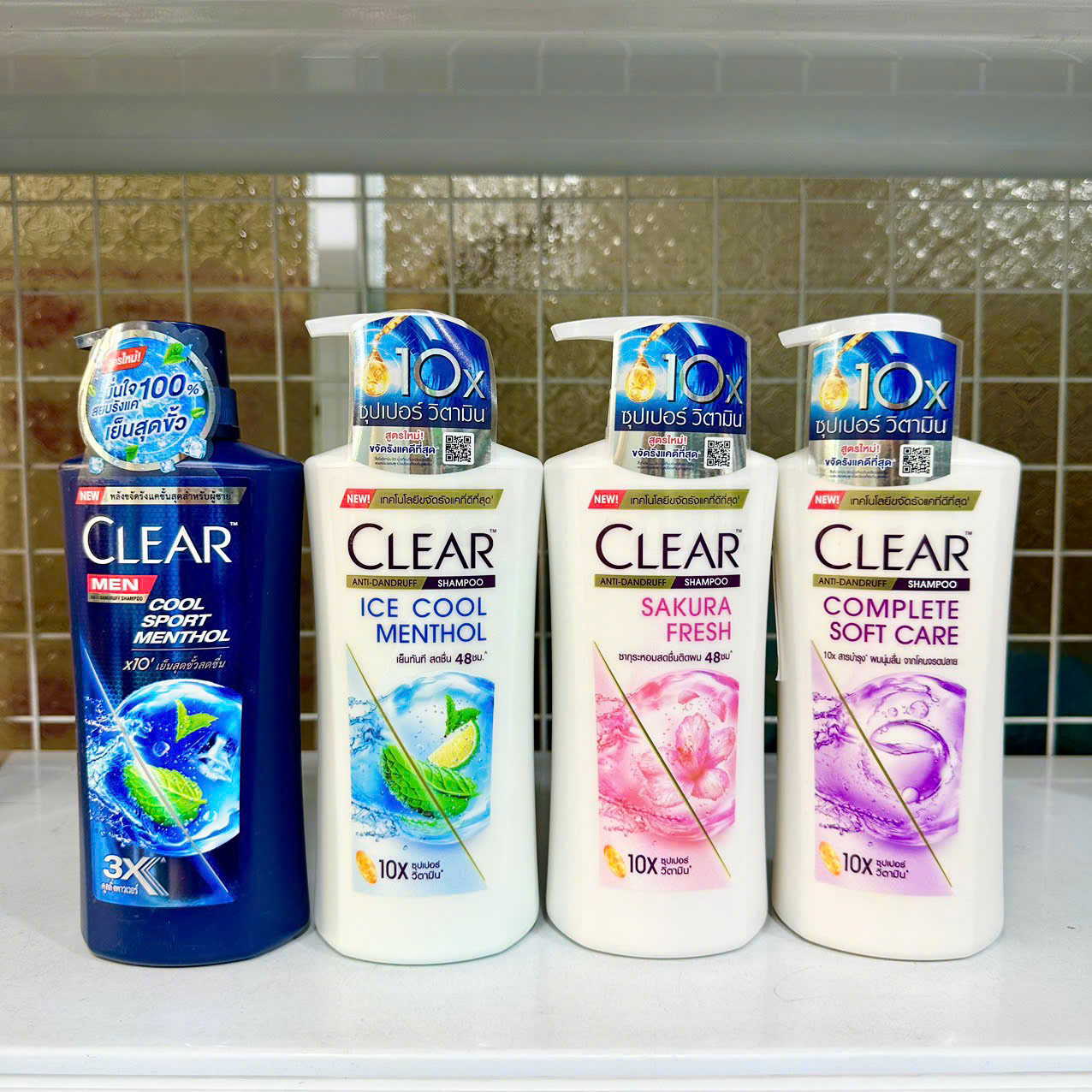 Dầu gội Clear Bạc hà nữ 400ml/ men 390ml Thái Lan