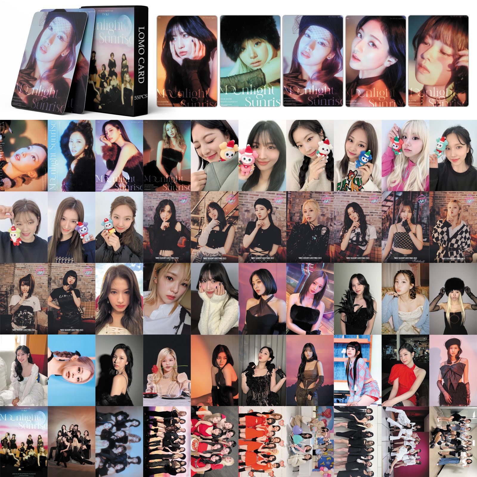 Set 55 lomo card twice moonlight 2023