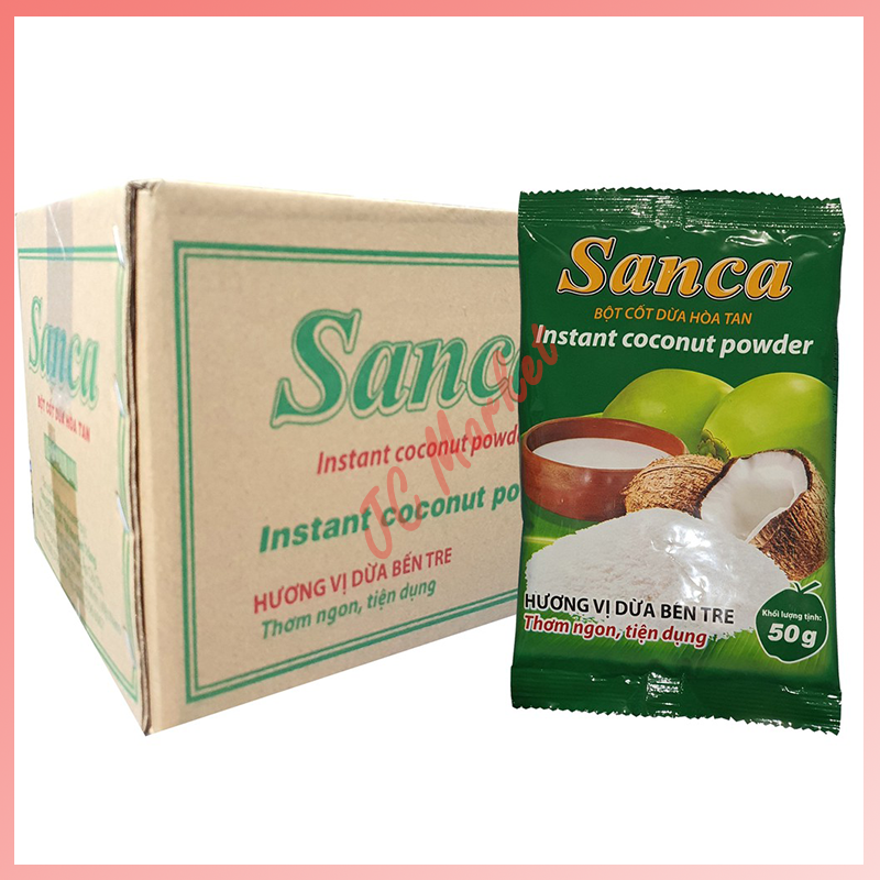[HCM]Combo 10 gói bột cốt dừa Sanca