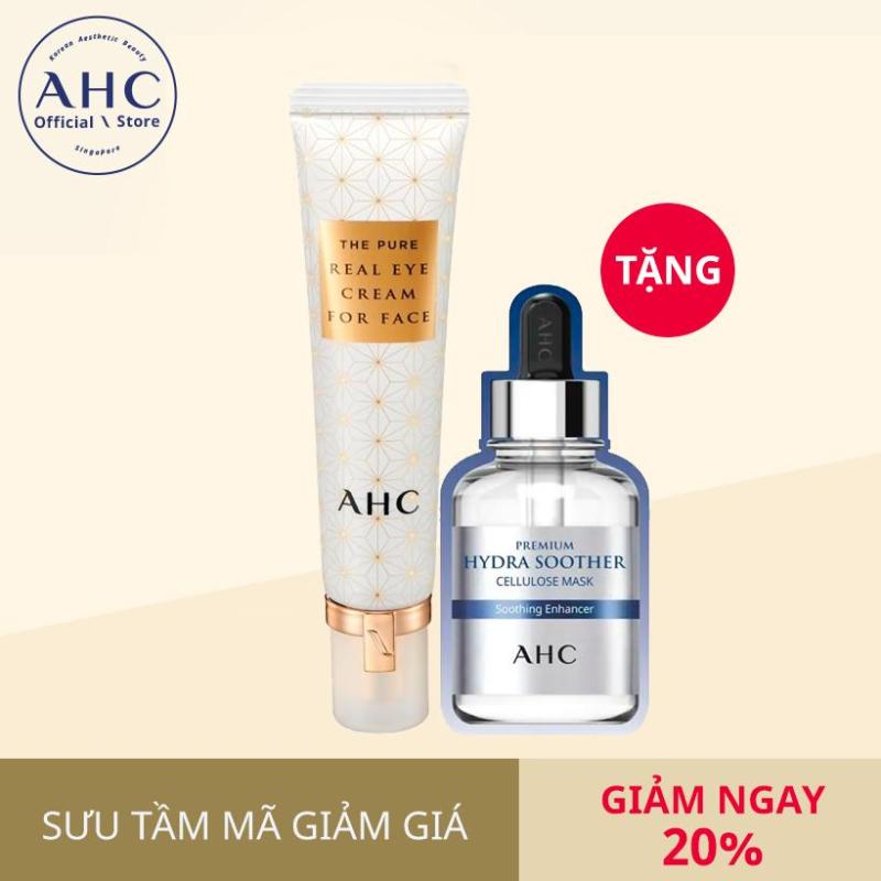 AHC The Pure Real Eye Cream for Face **Season5** 30ml - Gift AHC Premium Hydra Soother Cellulose Mask 27mlx1ea cao cấp