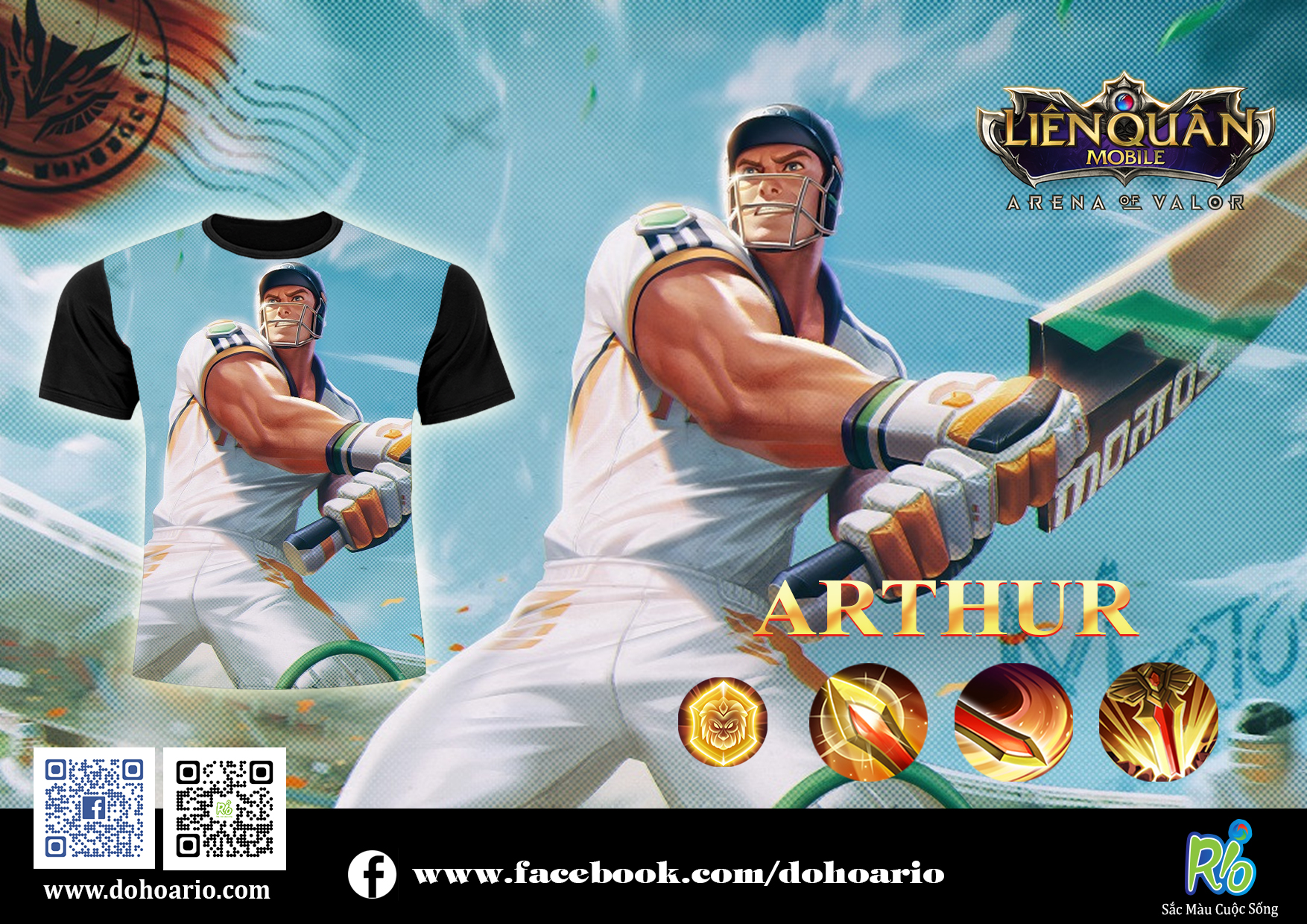 Áo thun liên quân Rio - Arthur